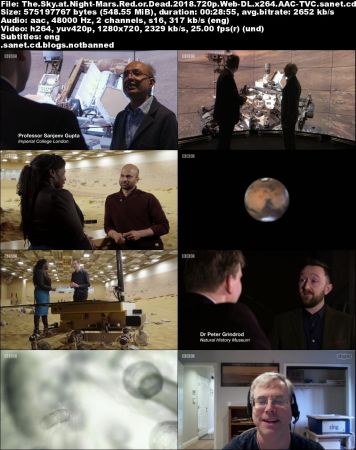 BBC The Sky at Night - Mars: Red and Dead (2018) 720p Web-DL x264 AAC-TVC