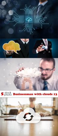 Photos   Businessman with clouds 13