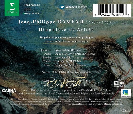 Rameau - Hippolyte et Aricie 3CDs - 1997, FLAC