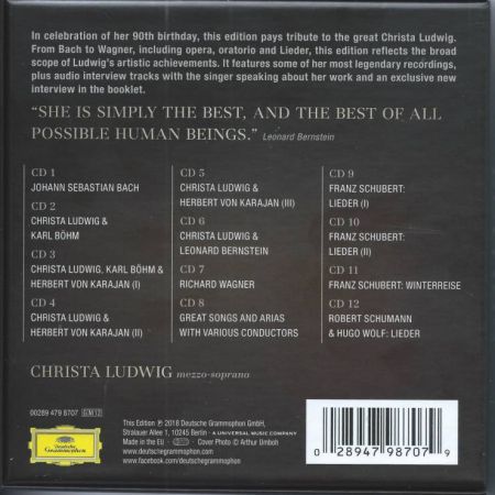 The Christa Ludwig Edition - (12CD), 2018