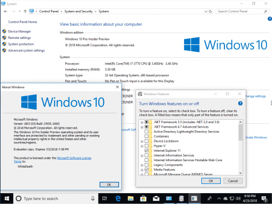 Windows 10 Redstone 5 17655.1000.180420-1850 (x86x64) AIO 8in2