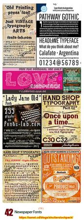 English Newspaper Fonts