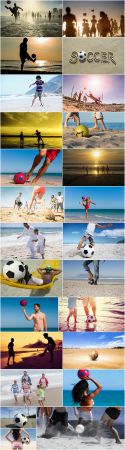 Beach sand soccer ball vacation holiday vacation sports football 25 HQ Jpeg