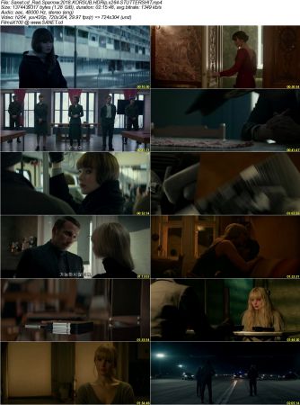 Red Sparrow 2018 KORSUB HDRip x 264-STUTTERSHIT