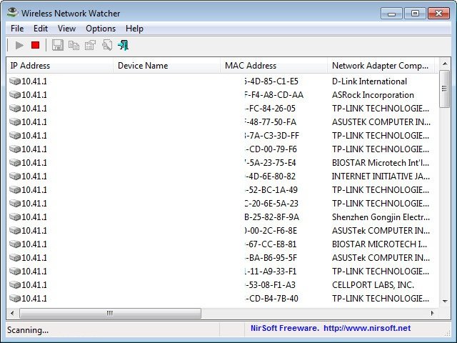 Wireless Network Watcher 2.18