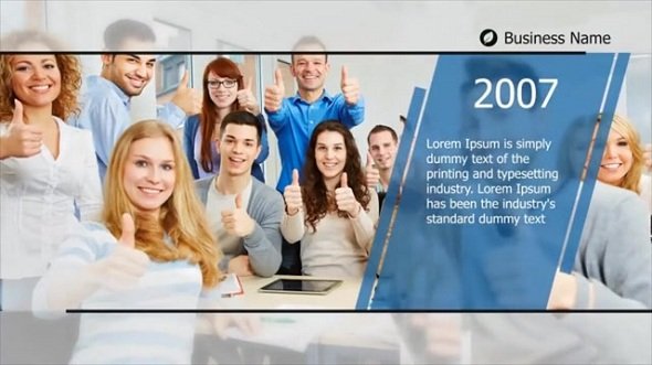 Simple Corporate Timeline - After Effects Templates