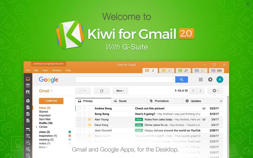 adding extensions to kiwi for gmail