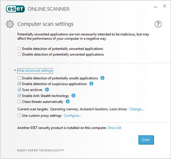 SET Online Scanner   أداة سهلة الاستخدام يتم تشغيلها من المتصفح وتفحص جهازك بحثًا عن البرامج الضارة. Os7MuiWQ4zUG8VRPfe487yDah78IsLDg