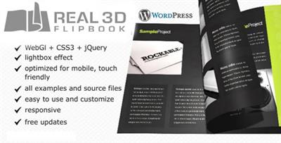CodeCanyon - Real3D FlipBook v3.3 - WordPress Plugin - 6942587
