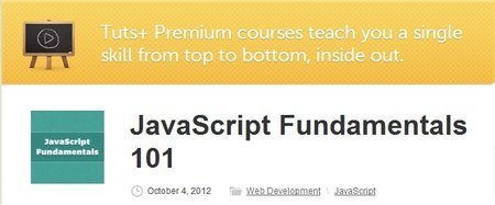 TutsPlus - JavaScript Fundamentals 101