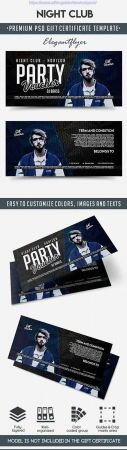 Night Club Gift Voucher Template