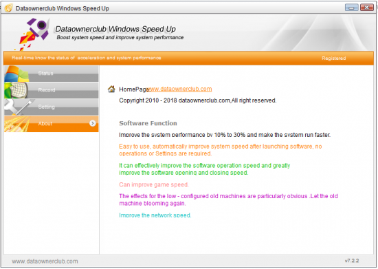 Dataownerclub Windows Speed Up 7.2.2