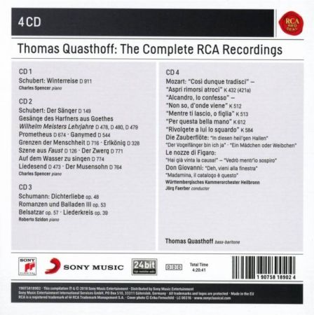 Thomas Quasthoff - The Complete RCA Recordings - 2018 FLAC (4CD)