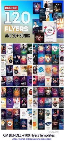CM Mega Bundle 100 Flyers Templates