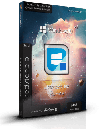 Windows 10 Pro RS3 v.1709.16299.402 En-us x64 April2018 V.2 Pre-Activated