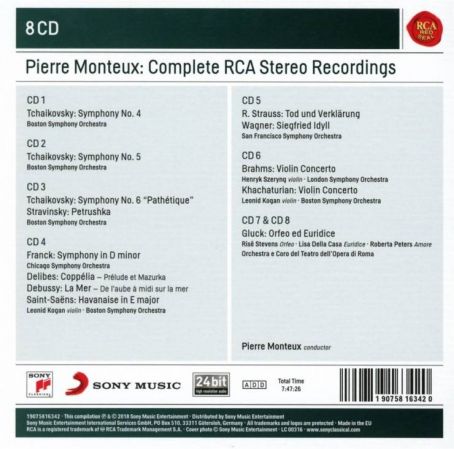 Pierre Monteux - Pierre Monteux: The Complete RCA Stereo Recordings (2018) FLAC (8CD)