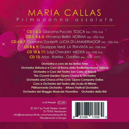 Maria Callas - Maria Callas Edition (2018) FLAC (12CD)