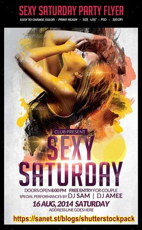 Sexy Saturday Party Flyer 9276903