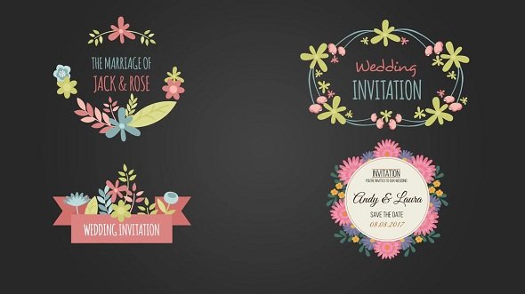 10 Floral Frame for Wedding Day 70300 - After Effects Templates