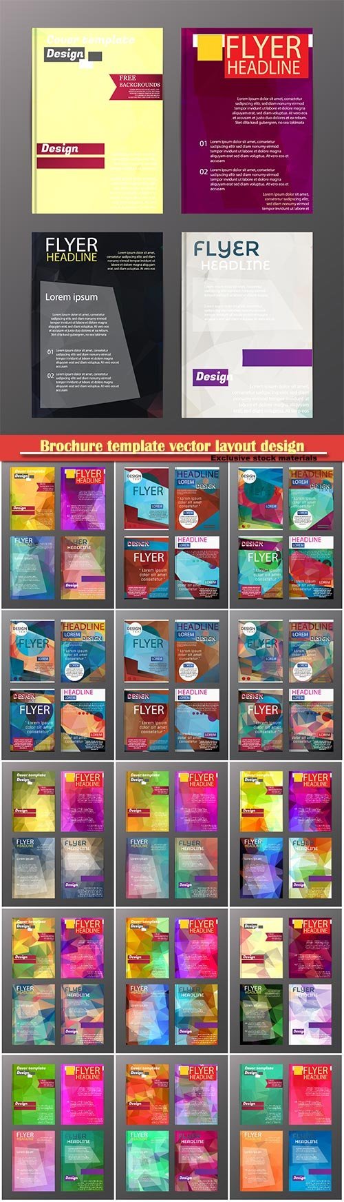 Download Brochure template vector layout design, corporate ...