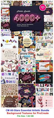CM All-Stars Essential Artistic Bundle (Background Textures for ProCreate)