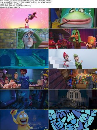 Sherlock Gnomes 2018 720p BRRip X264 AC3-EVO
