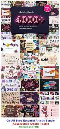 CM All-Stars Essential Artistic Bundle (Aqua Mellon Artistic Toolkit)