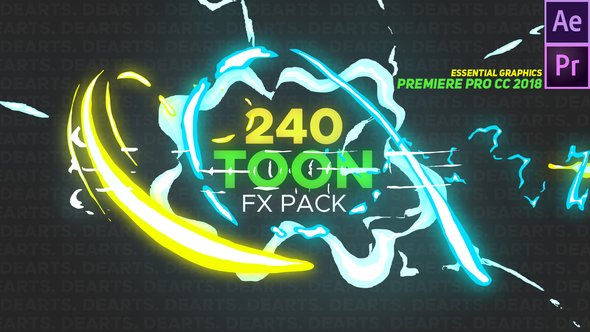 Videohive 240 Toon FX Pack 21729822