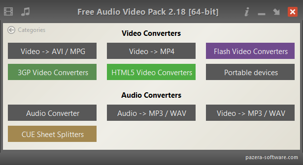 Pazera Audio Video Pack 2.18 (x86/x64) Multilingual