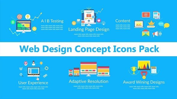 Web Design Concept Icons Pack 71 - After Effects Templates