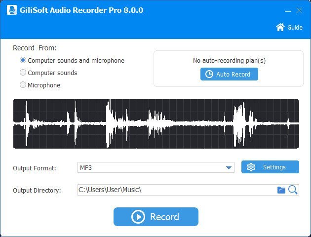 GiliSoft Audio Recorder Pro 11.6 instal the new version for ios