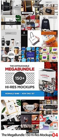 The Untouchable MegaBundle 150 Hi-Res Mockups # 004