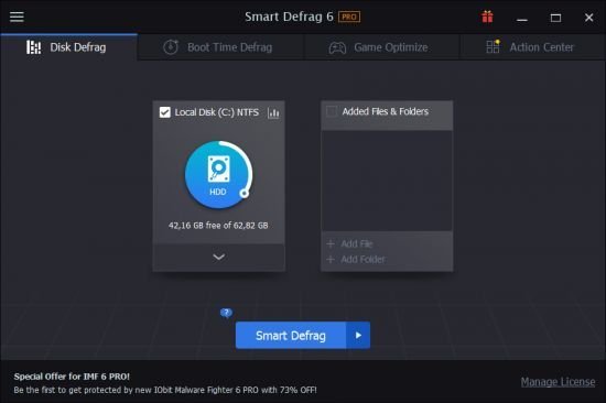 iobit smart defrag pro 6.0.1.116 activation key