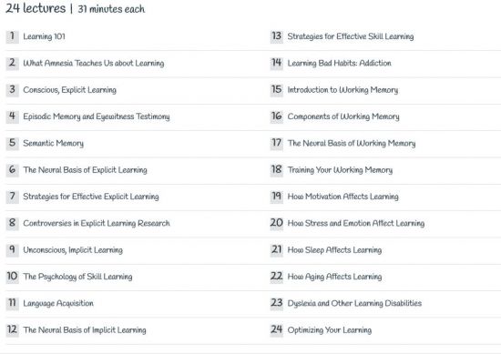 The Learning Brain (The Great Courses)