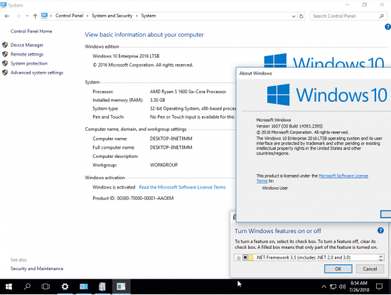 2018 windows 10 v1607 download