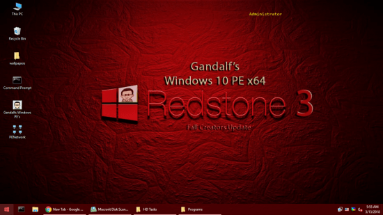 Gandalf's Win10PE x64 Redstone 3 Build 07-10-2018