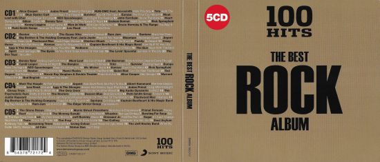 VA - 100 Hits The Best Rock Album (5CD) (2018) (FLAC)