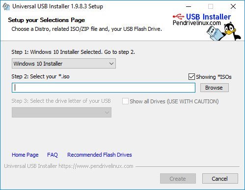 universal usb installer windows 8.1