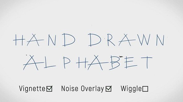 Hand Drawn Alphabet 70350 - After Effects Templates