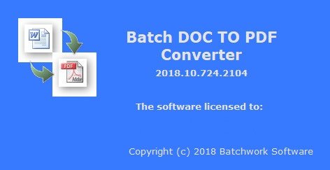 Batch DOC to PDF Converter 2019.11.315.2131