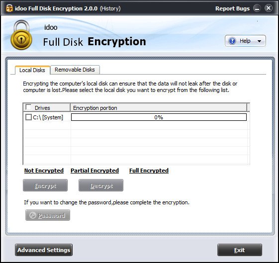 disk encryption