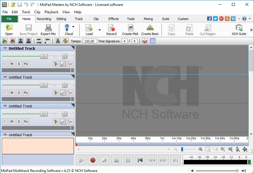 instal NCH MixPad Masters Edition 10.93 free