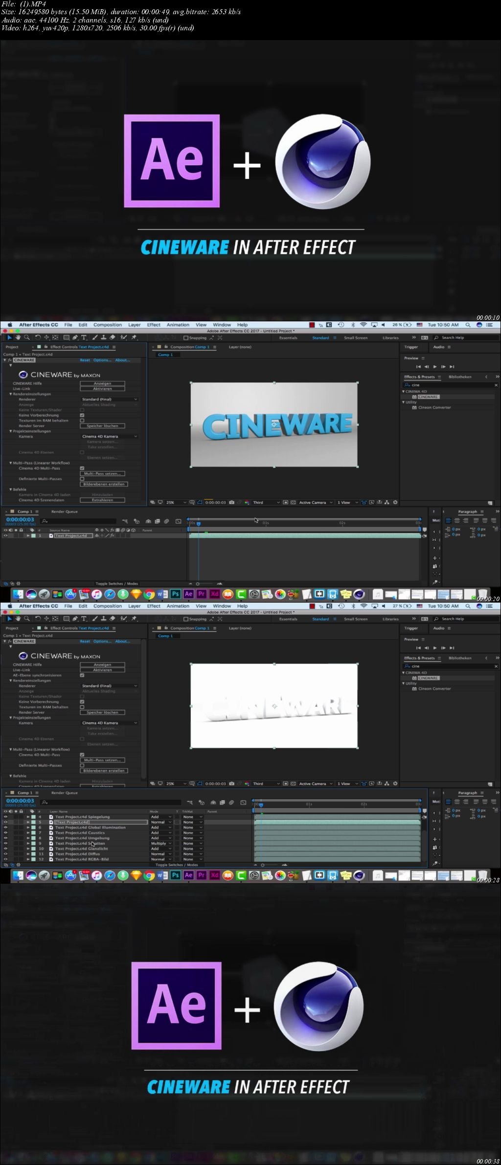 download cineware plugin for after effects