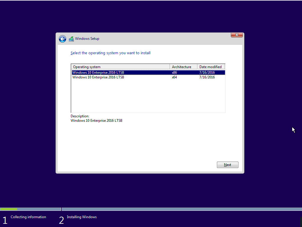 windows 10 v1607 download