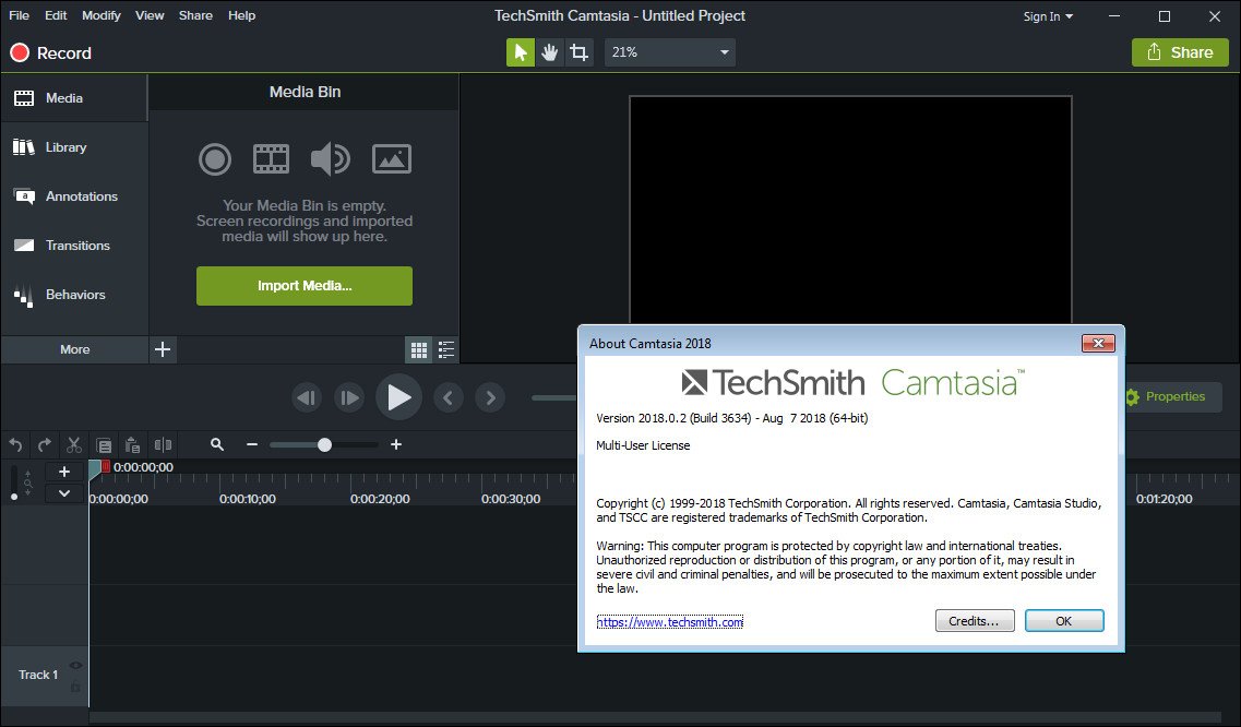 instal the new TechSmith Camtasia 23.1.1