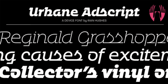 Urbane Adscript Font Family - 7 Fonts