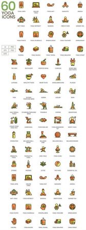 60 Yoga Icons