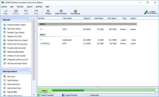 aomei partition assistant for windows 10 64 bit