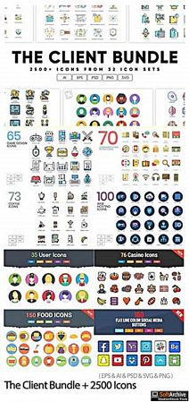 The Client Bundle + 2500 Icons