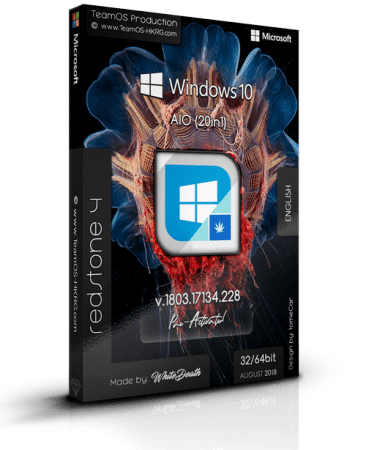 Windows 10 RS4 1803.17134.228 (x86/x64) 20in1 English Permantly Preactivated August 2018
